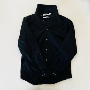 Calvin Klein Solid Black Dress Shirt